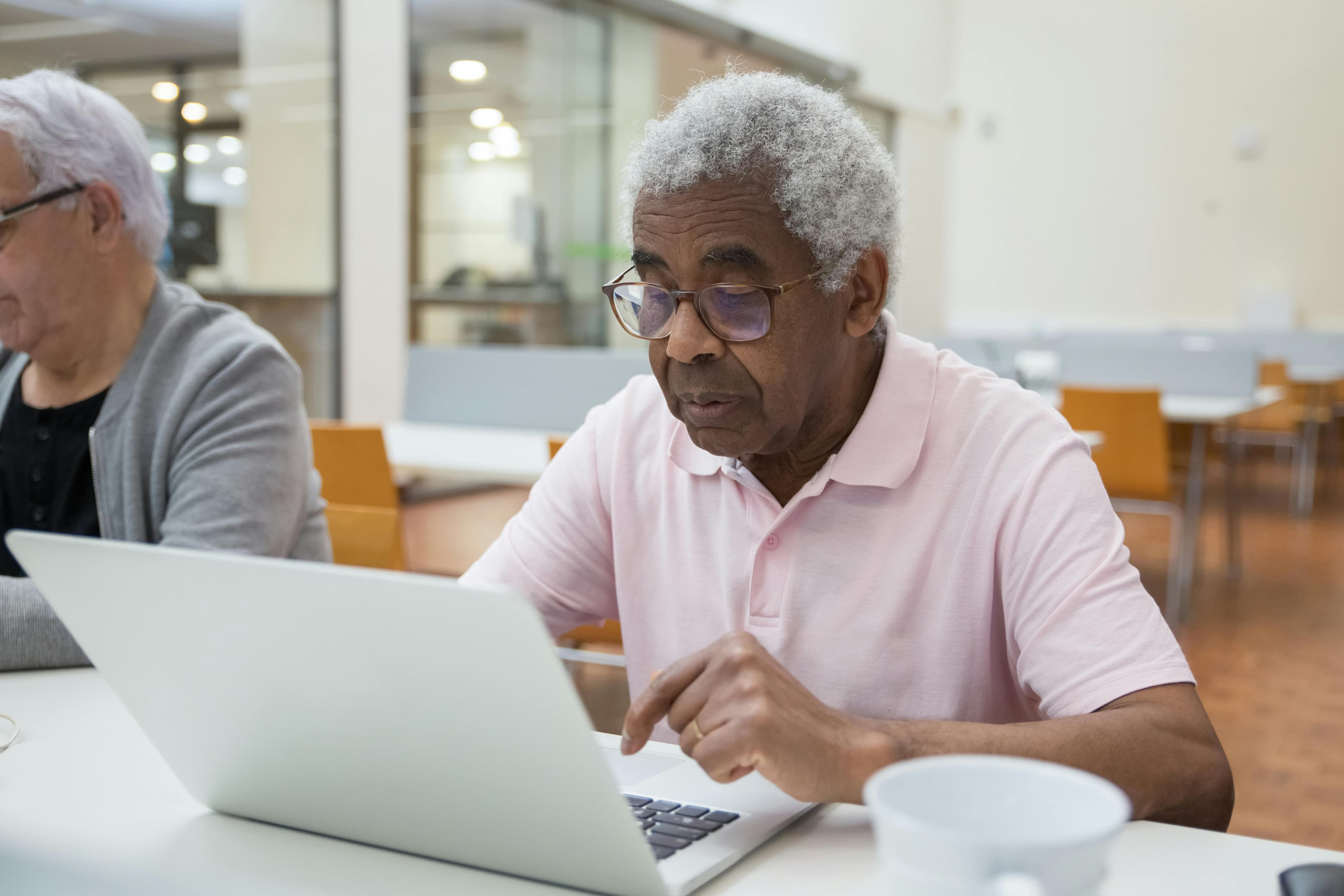 A person evaluating a conversational AI interface before sharing personal information