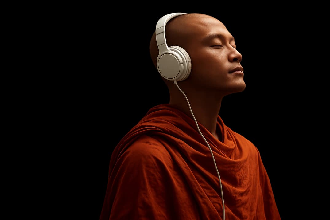 A contemplative Soul Yatri listening inward