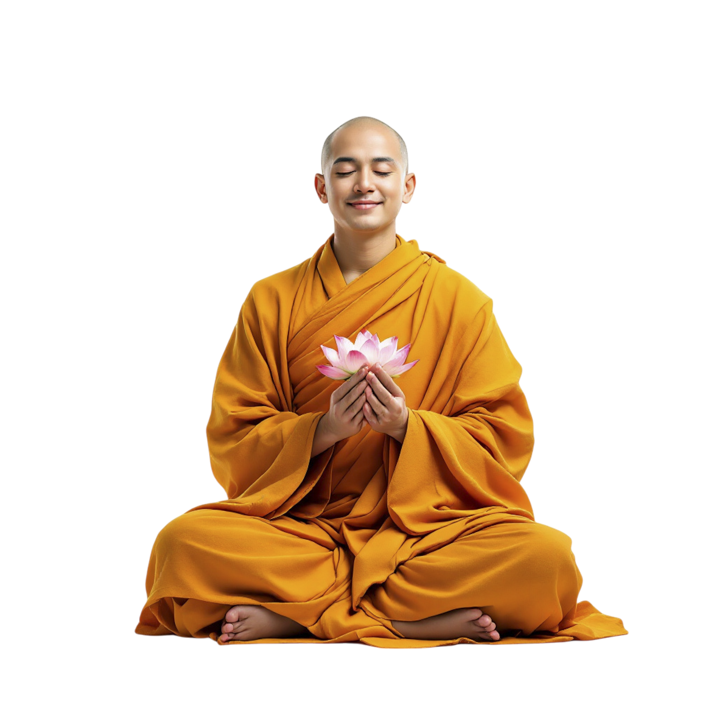Monk in meditation