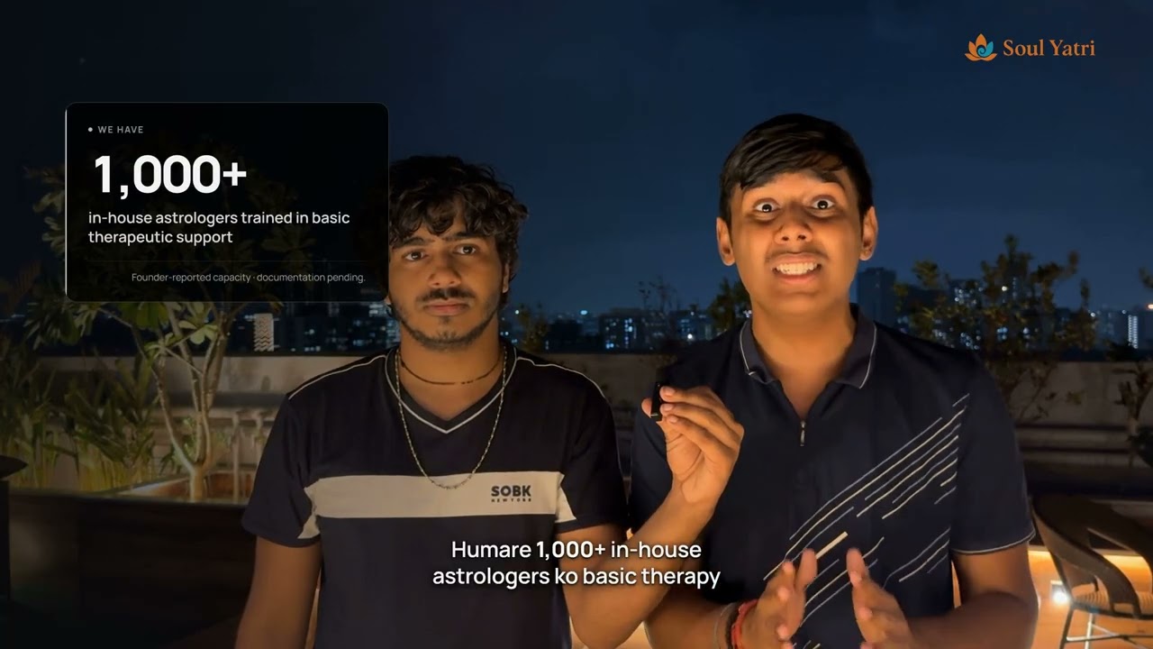 Still from the Soul Yatri film Soul Yatri Vande Bharatam Founder Pitch
